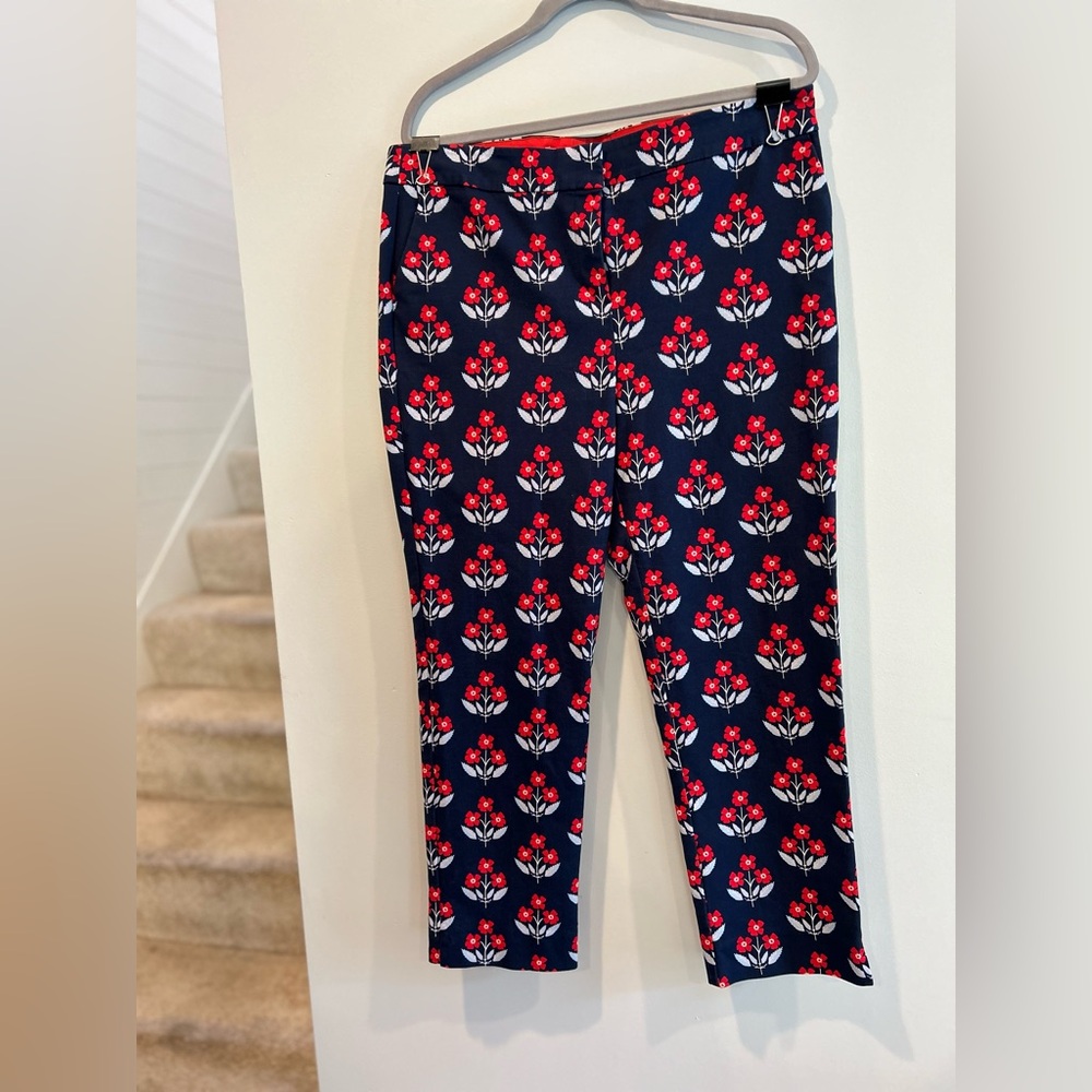 Boden floral navy casual pants - Picture 4 of 13